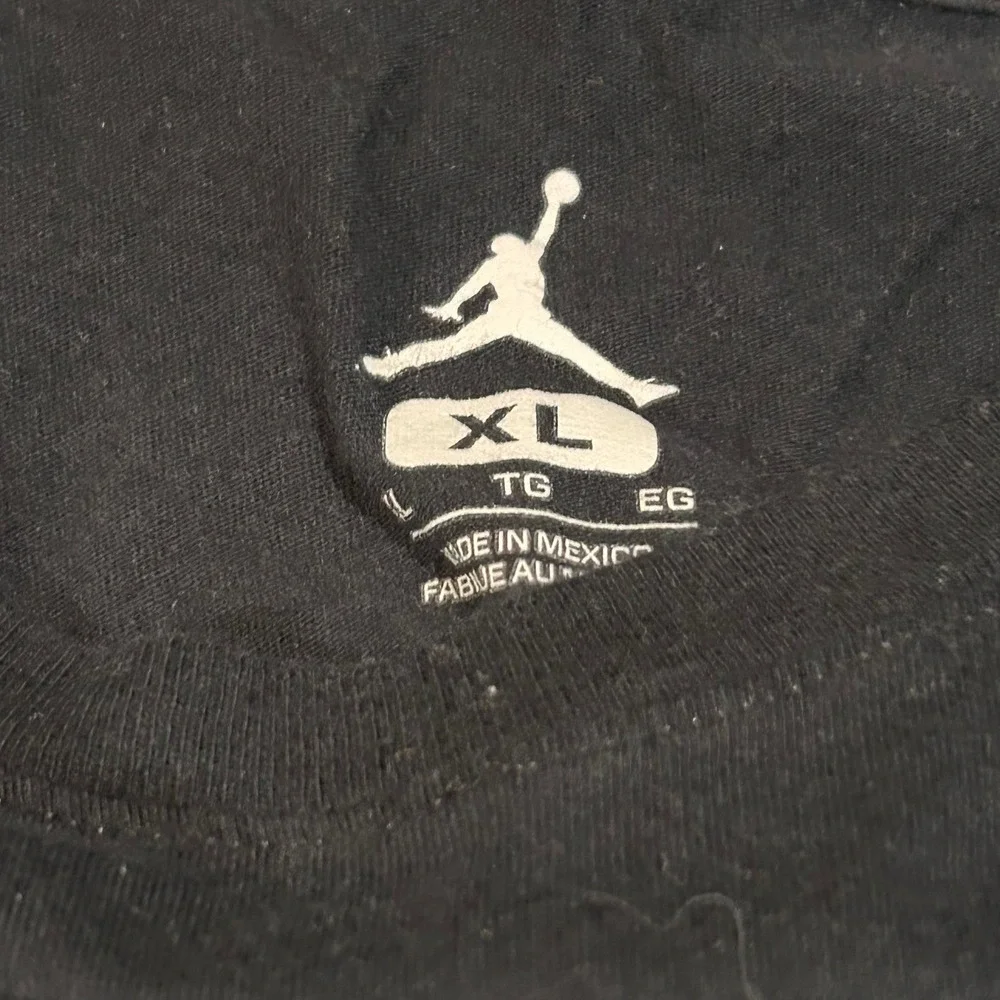Jordan Jumpman Elephant Print Logo T-Shirt Mens XL Black Short Sleeve Tee